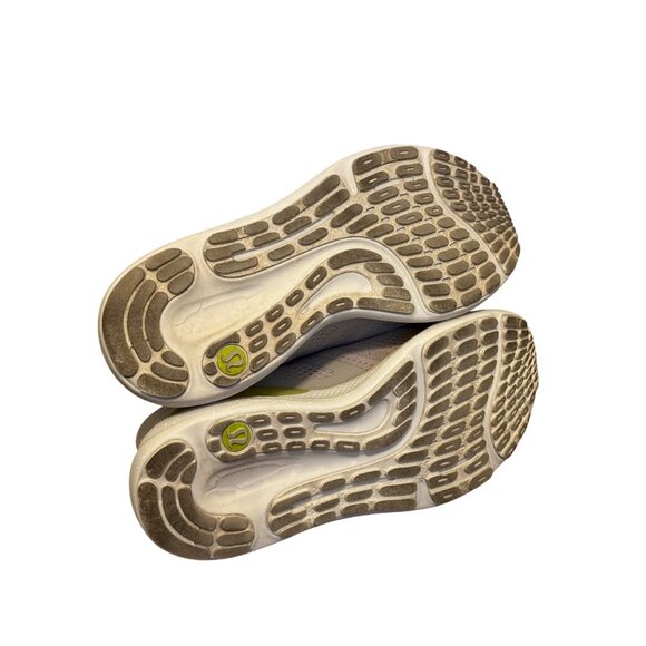 Lululemon Blissfeel Womens Running Shoes 8.5 Bone White Yellow Lightweight Breat - Picture 10 of 12